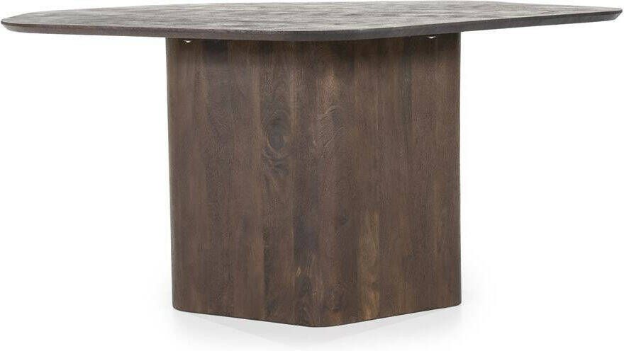 Eleonora Organische Eettafel Beau Mangohout 150 x 124cm Bruin