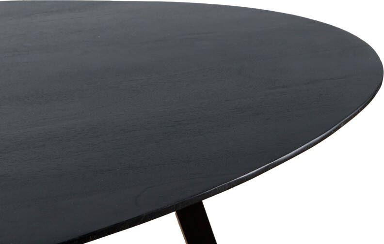 Eettafel Oslo Black Acasia Web Leg 200cm