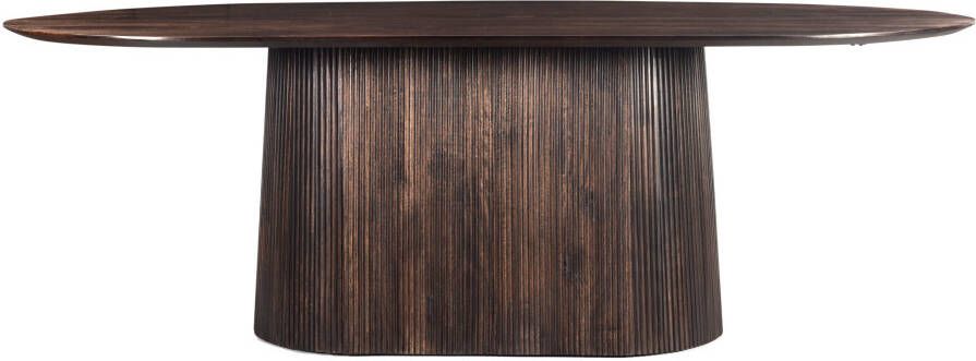 Sohome Ovale Eettafel Olav Mangohout 200 x 110cm Walnoot Ovaal Japandi - Foto 4