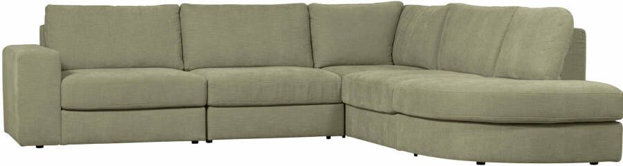 Vtwonen | Family Hoekbank Ronding Rechts Groen | Zitmeubels woonkamer | HoekbankModulaire banken