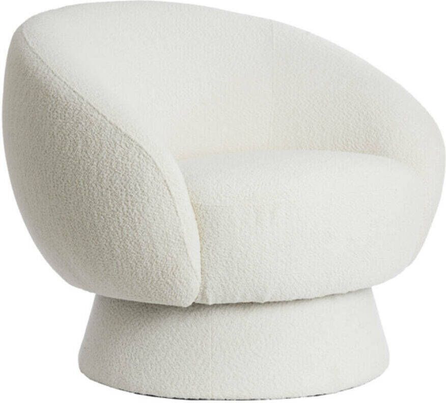 Light & Living Fauteuil Avoria Bouclé Crème