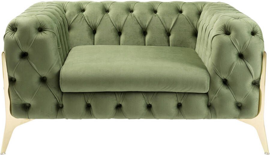 Kare Design Kare Fauteuil Bellissima Velvet Green 120cm