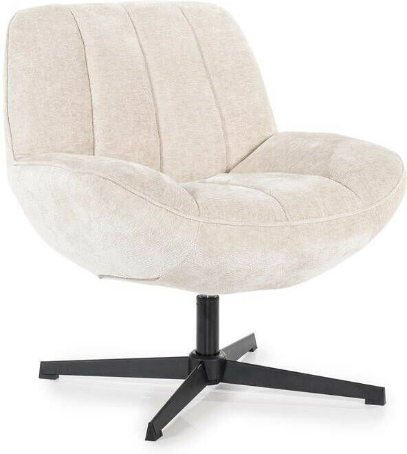 By-Boo Draaifauteuil Derby Chenille Beige