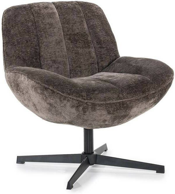 By-Boo Draaifauteuil Derby Chenille Bruin