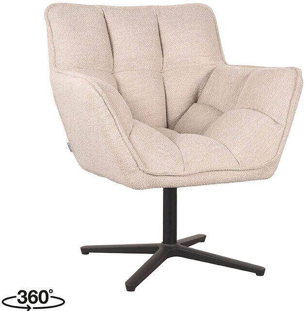 LABEL51 Fauteuil Ian 76x72x87 Cm Naturel Boucle