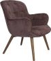 Dutchbone Fauteuil Lenn Velvet - Thumbnail 1