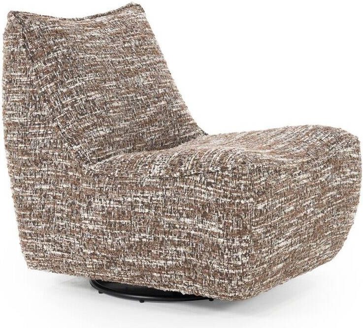 Eleonora Draaifauteuil Loys Chenille Bruin