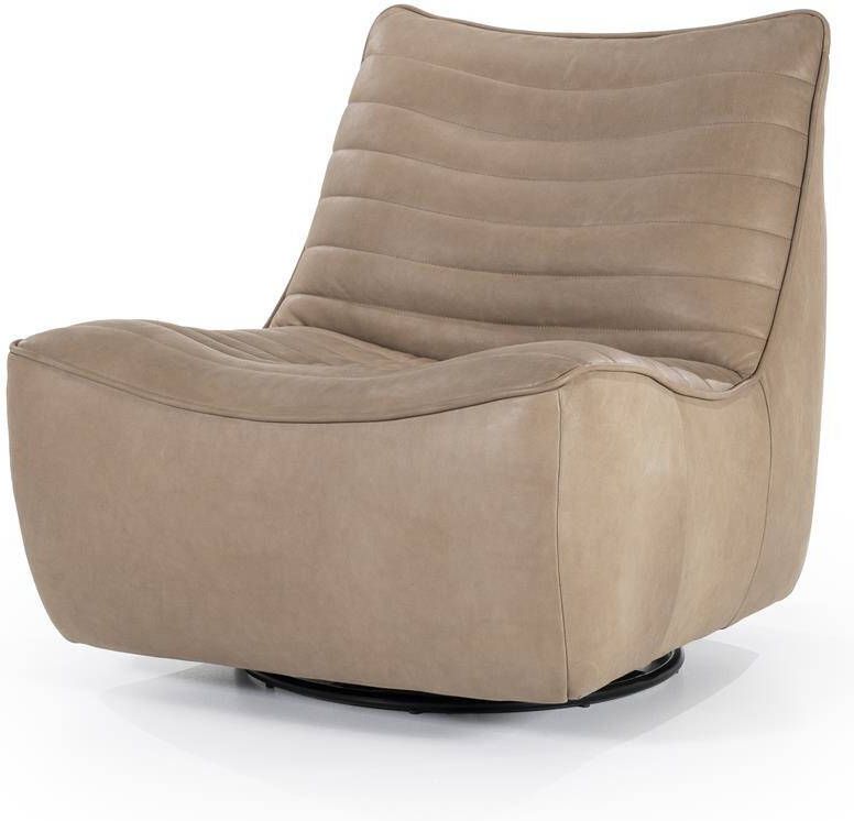 Eleonora Draaifauteuil Matthew Leer Taupe