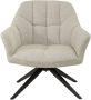 Livingfurn Fauteuil Tom Sand Beige Stof - Thumbnail 3