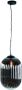 Expo Trading ETH Hanglamp Glamm M 30cm Smoke Glass Ribbel Zwart - Thumbnail 2