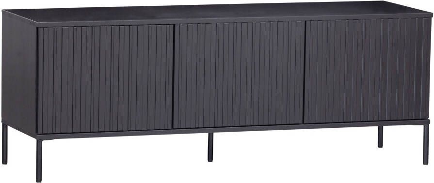 Gravure New Tv Meubel 150cm Grenen Zwart