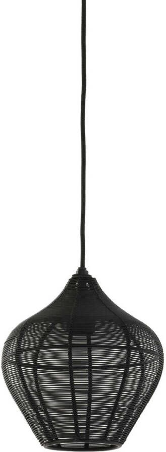 Light & Living Light&living Hanglamp Ø20x22 cm ALVARO mat zwart