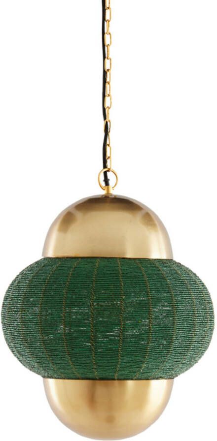 Light & Living Hanglamp Cetara Kralen 33cm Donkergroen Brons