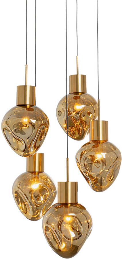 Kare Design Kare Hanglamp Supernova Amber Cinque 50cm