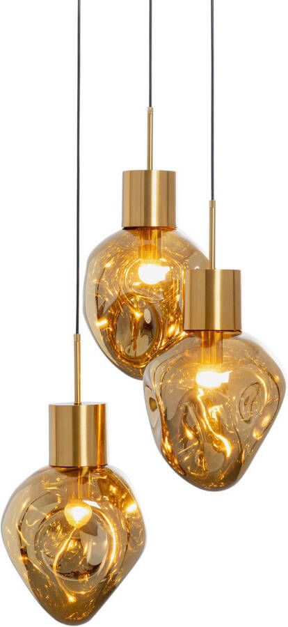 Kare Design Kare Hanglamp Supernova Amber tre Ø45CM