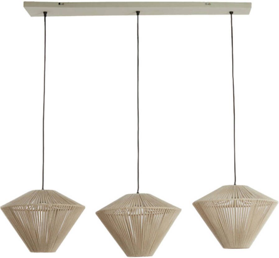 Light & Living Hanglamp Felida 3-lamps Crème