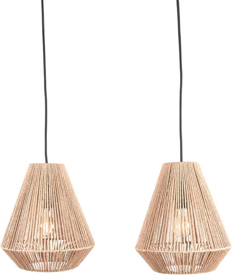 LABEL51 | Hanglamp Ibiza Naturel Jute 2-Lichts | Woonaccessoires | Hanglamp
