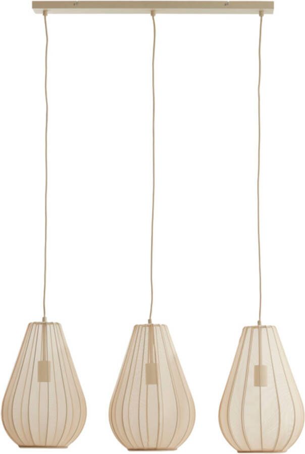 Light & Living Light&living Hanglamp 3L 80x8x40 cm ITELA zand