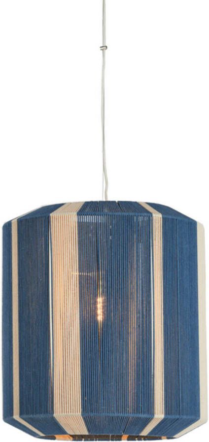 Light & Living Hanglamp Kozana Donkerblauw Ø48cm