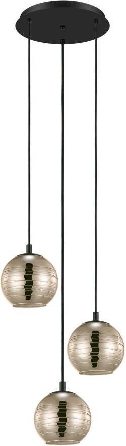 EGLO Lemorieta Hanglamp E27 3-lichts Ø 44 cm Zwart Goud - Foto 3