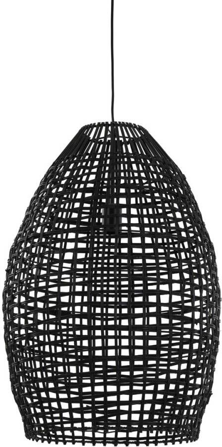 Light & Living Hanglamp Olaki Zwart Ø46cm Modern Hanglampen Eetkamer Slaapkamer Woonkamer