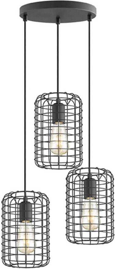 LABEL51 Hanglamp Solido Zwart Metaal 3-lichts