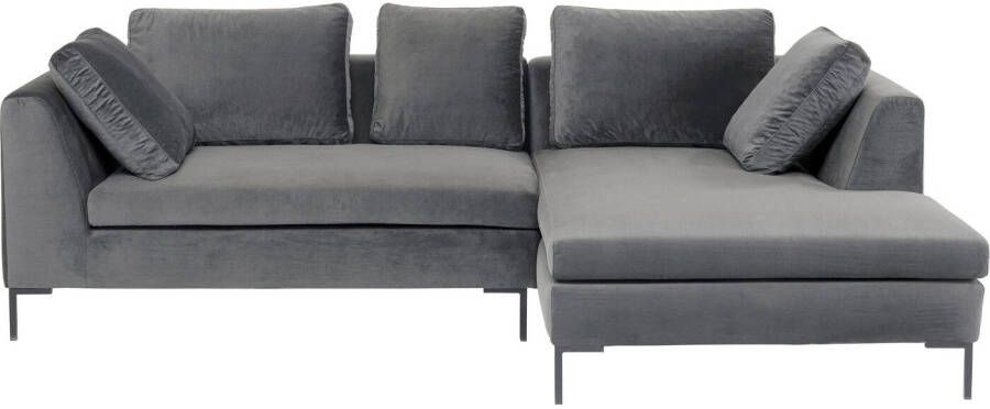 Kare Design Kare Hoekbank Gianni Velvet Small Right Grey
