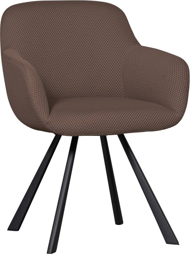 Woood Juno Eetkamerstoel Mesh Espresso 79x58x58