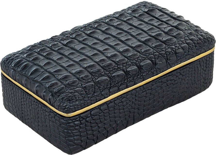 Richmond Interiors Richmond Sieradendoos 'Cobe' Croco 34 x 20cm kleur Zwart