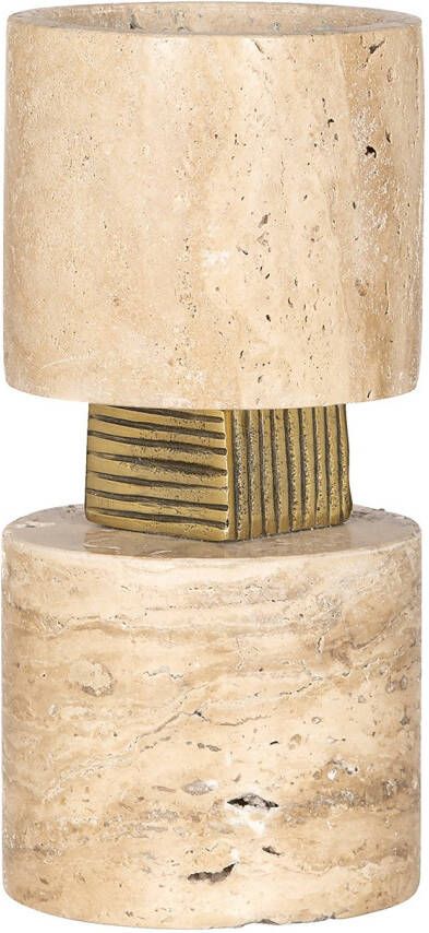 Richmond Interiors Richmond Kandelaar Boaz Travertin 21cm Beige