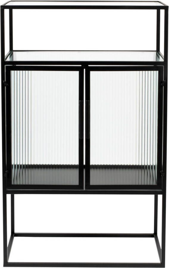 Dutchbone Opbergkast 'Boli' Glas en metaal 105 x 65cm