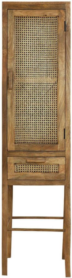 Light & Living Kast met lade 45x40x180 cm NIPAS hout bruin