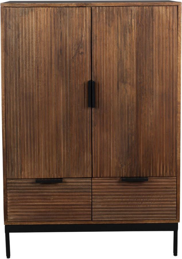 Dutchbone Opbergkast Saroo 115 x 80cm Mangohout Bruin - Foto 4