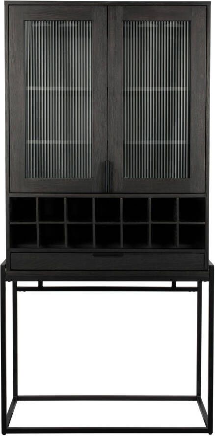 Zuiver Travis wijnkast Zwart - Foto 4