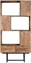 Livingfurn Kabinetkast Valdez 40x100x200 Mangohout en Gecoat Staal - Thumbnail 4