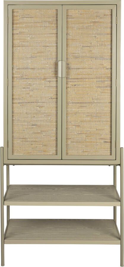 Dutchbone Opbergkast Yasu Rattan 160 x 70cm Beige
