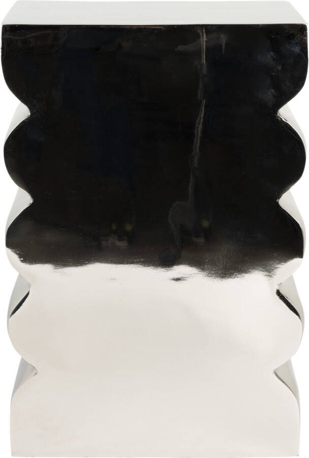 Zuiver | Krukje Curves Shiny Silver | Woonkamertafels | Bijzettafel - Foto 2