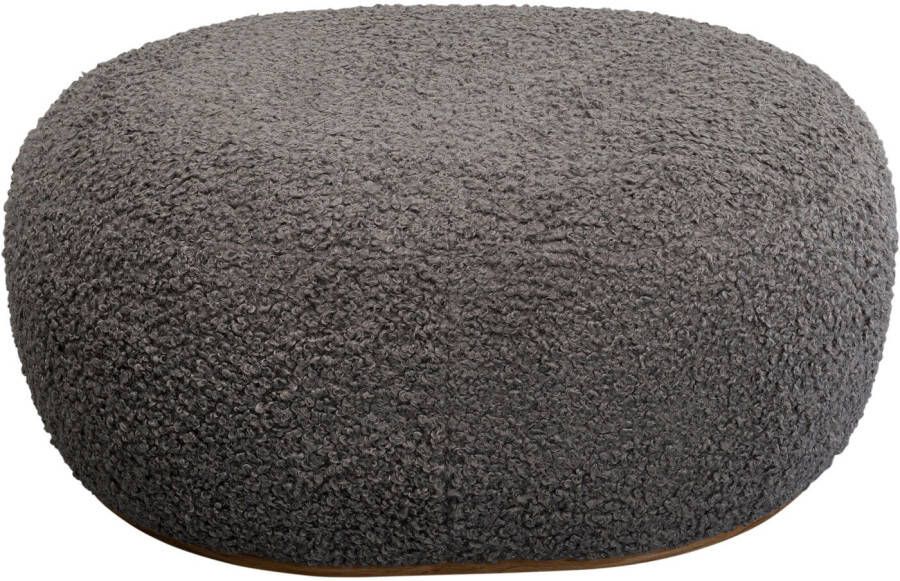 Kare Design Kruk Pebble Boucle 81cm grijs