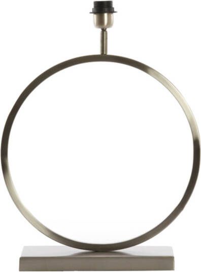 Light & Living Tafellamp Liva 47cm hoog Nikkel (excl. kap)