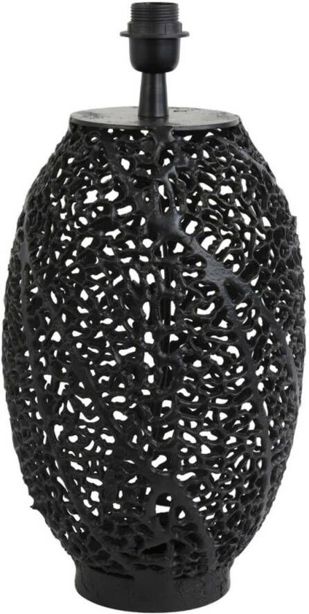 Light & Living Tafellamp Sinula 44cm Mat Zwart (excl. kap)