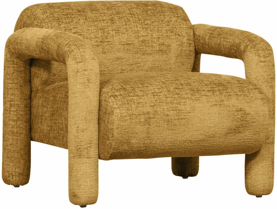 Lenny Fauteuil Grove Textuur Goud geel