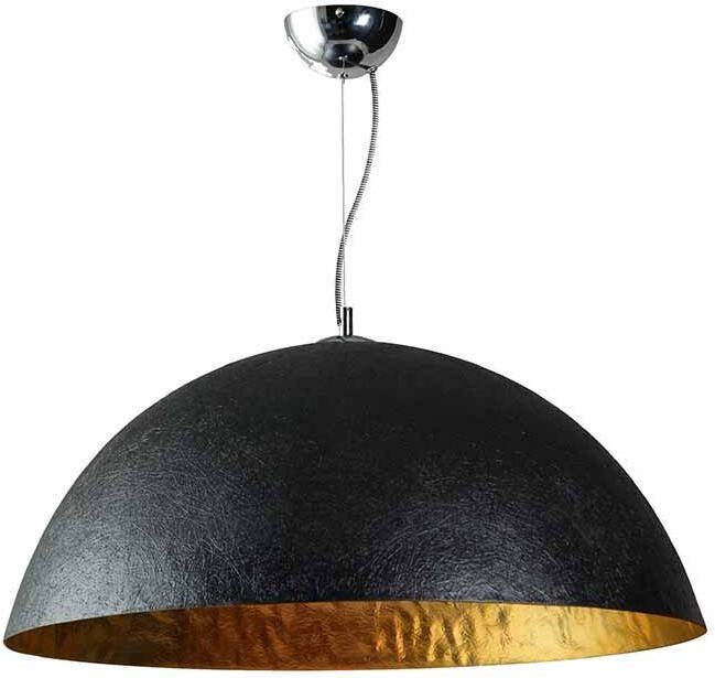 Mezzo Tondo Hanglamp 70cm 1x E27 Zwart goud