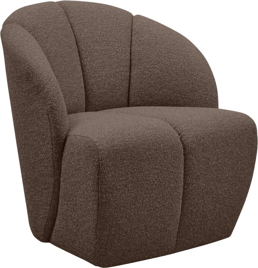 Mojo draaifauteuil boucle bruin melange