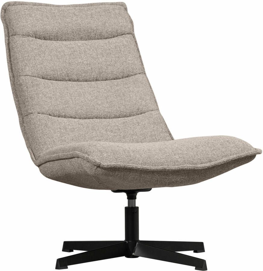 Nika Draaifauteuil Bouclé Taupe Melange