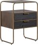 BePureHome Polite Nachtkastje Metaal hout Antique Brass 62x45x38 - Thumbnail 2