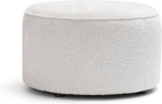 Roan poef rond H44cm creme