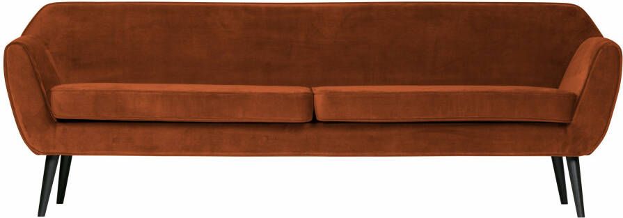 WOOOD | Rocco Xl Sofa 230cm Fluweel Roest | Zitmeubels woonkamer | 3-zitsbank