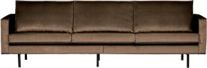 BePureHome Bank 3-zits 'Rodeo' Velvet kleur Taupe