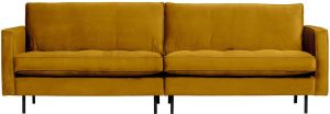 BePureHome Bank 'Rodeo' 3-zits Velvet kleur Oker