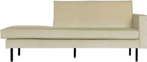 BePureHome Daybed 'Rodeo' Rechts Velvet kleur Pistache